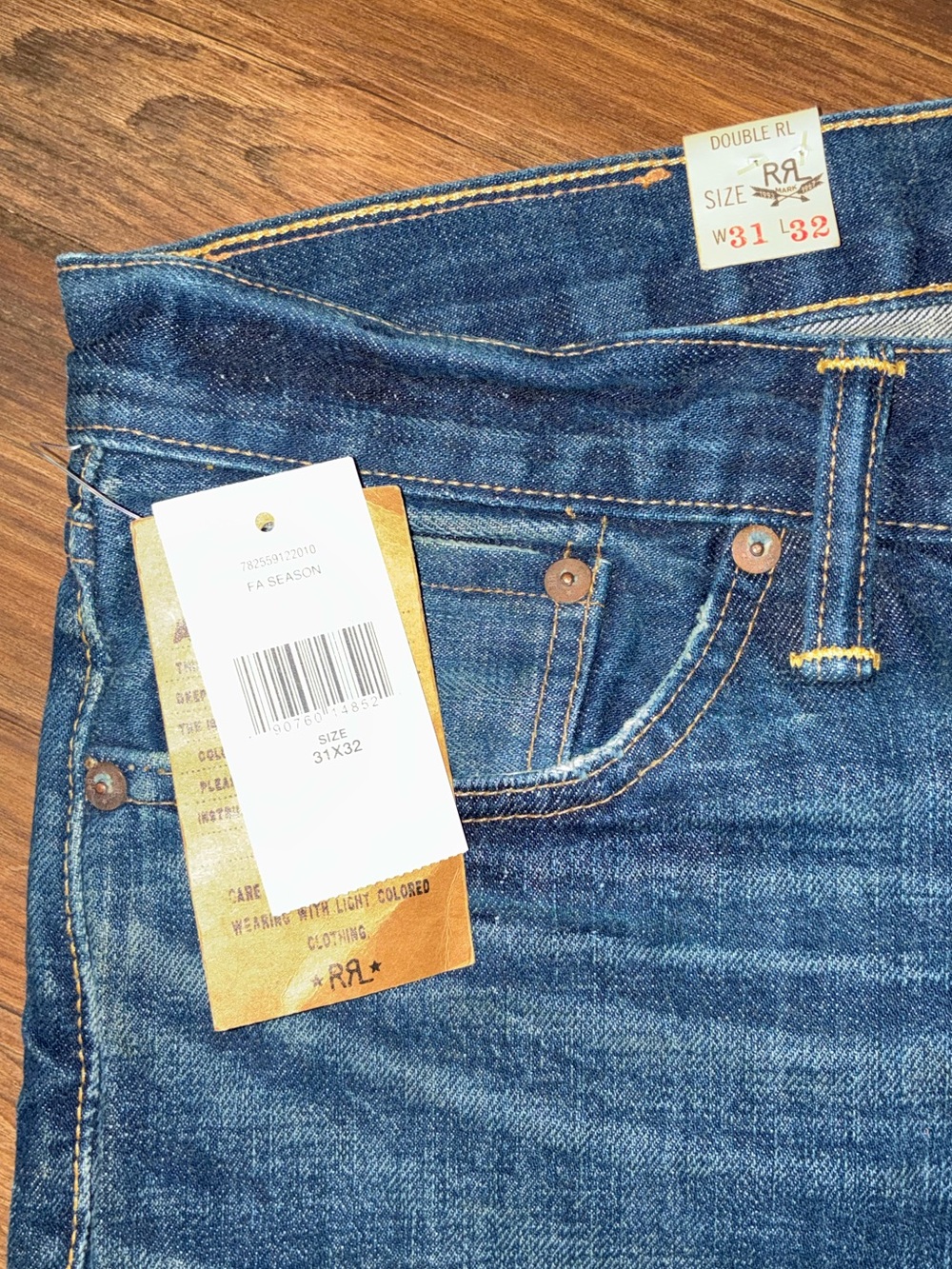 RRL Selvedge Slim Narrow Grandfalls Wash Jeans - Picture 2 of 16
